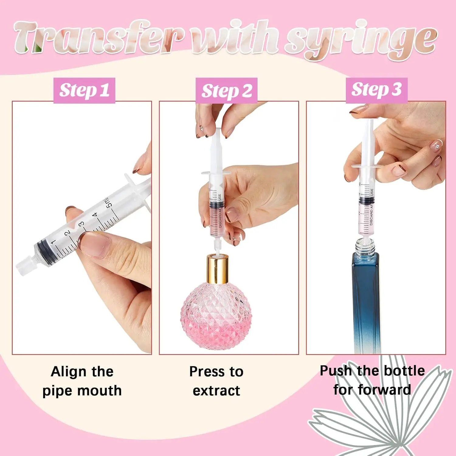 25/50 قطعة مجموعات نقل أدوات مضخة إعادة تعبئة العطور بما في ذلك القمع ومضخة التوزيع والمقنة والقطارة والقطارة والضغط