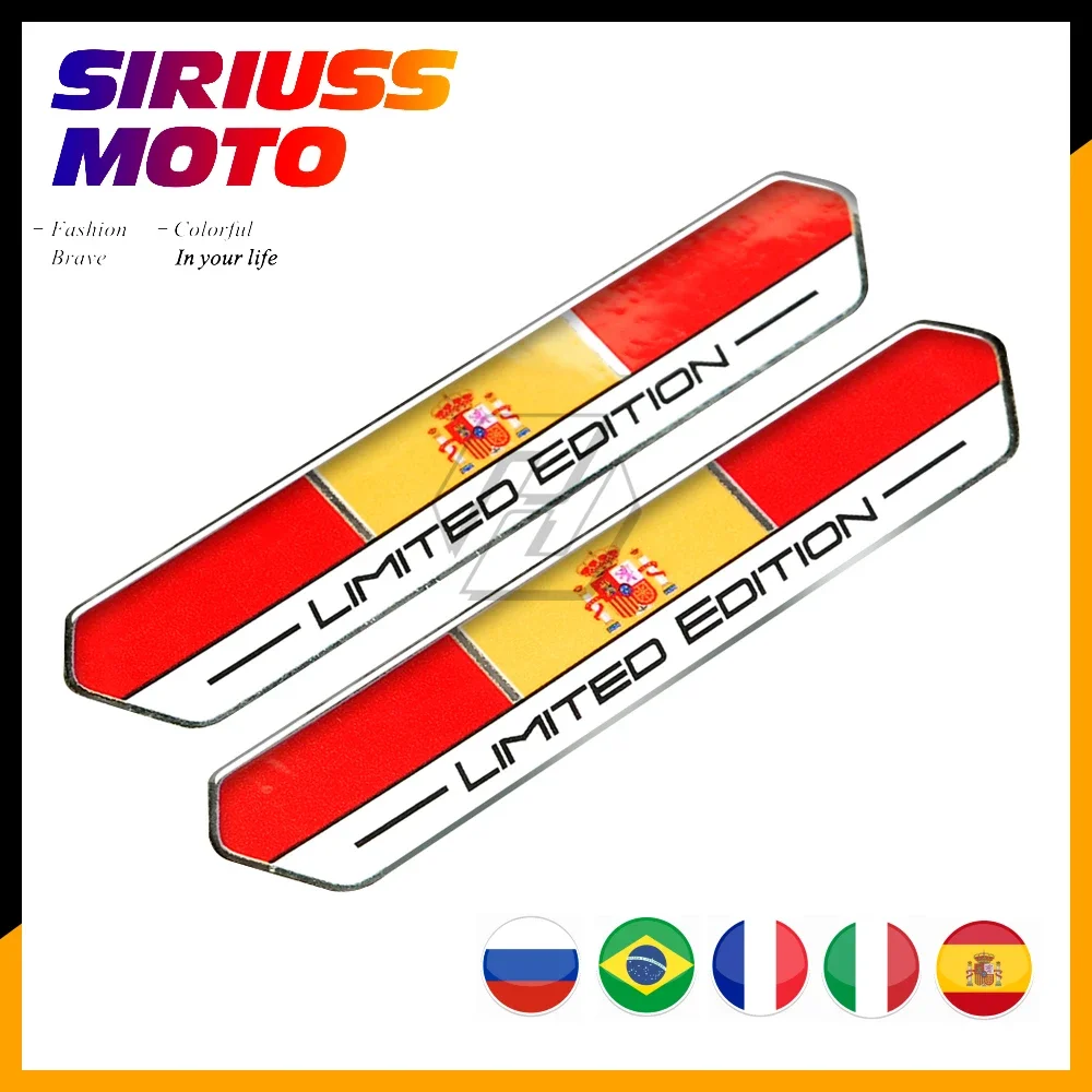 

Spain Flag Limited Edition Sticker Motorcycle Tank Decal Case for Aprilia Honda Yamaha Suzuki Kawasaki Ducati etc