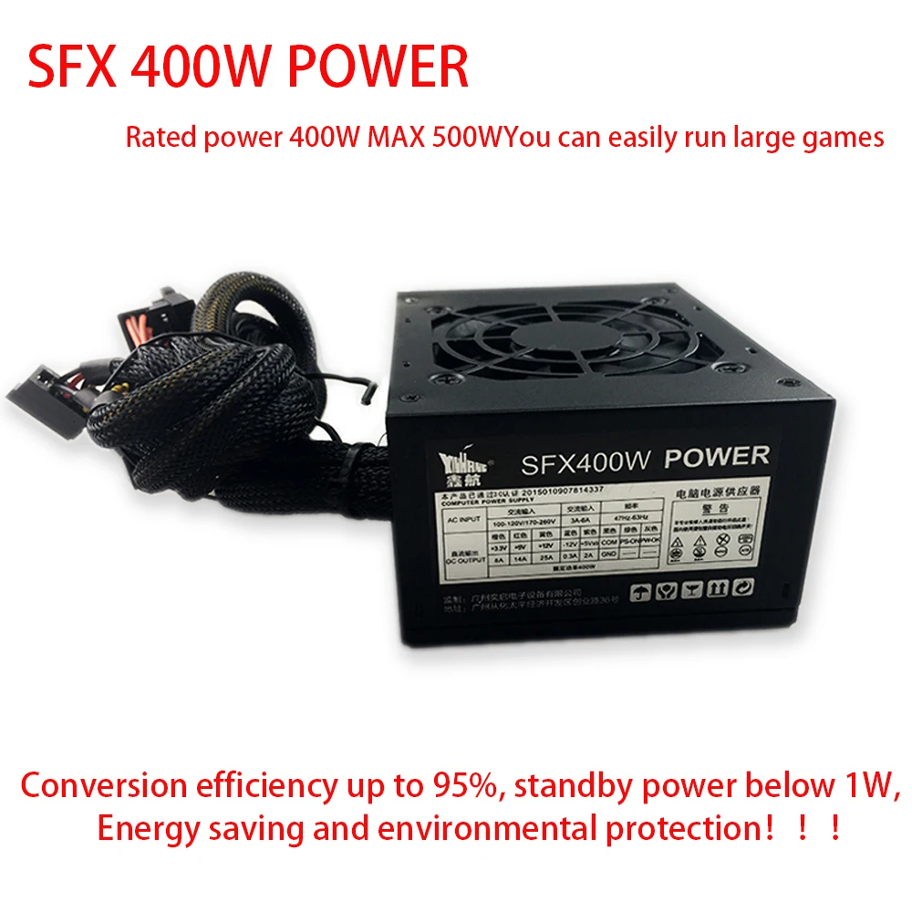 400W Mini Chassis PC Netzteil 110V Atx-netzteil PC Computer Netzteil Gaming NETZTEIL 12V aktive PFC 24PIN MAX 500W DIY PC