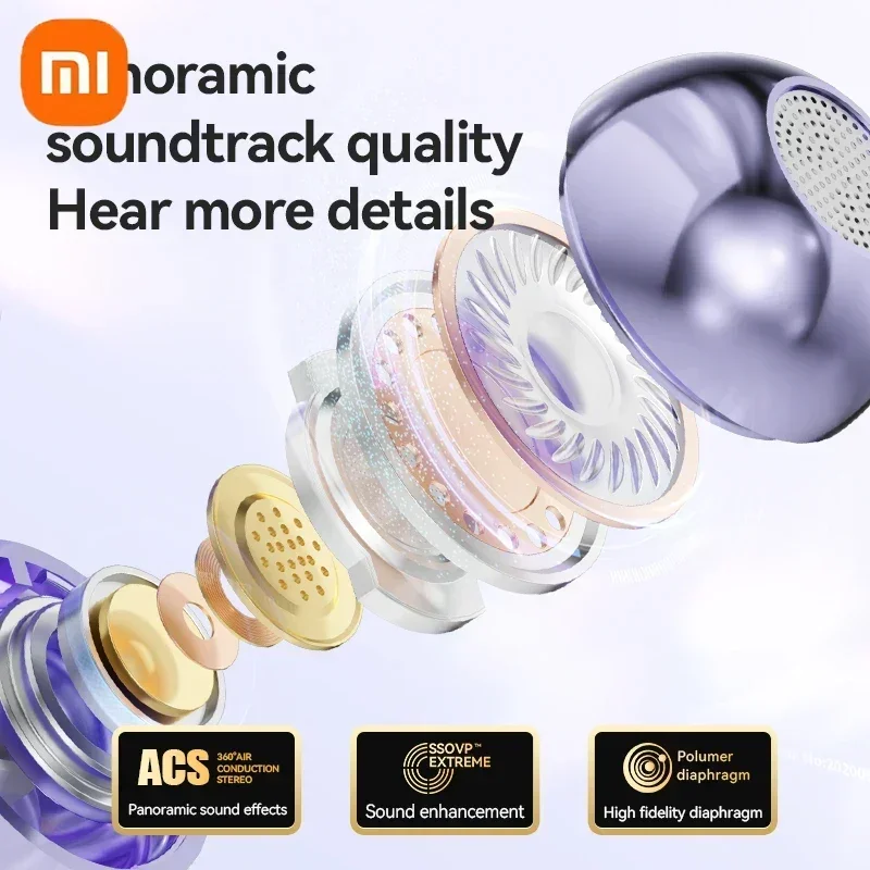 Redmi Mijia اللاسلكية ENC إلغاء الضوضاء سماعات M91 الأذن كليب سماعات M91/M79 بلوتوث 5.4 سماعات مع ميكروفون