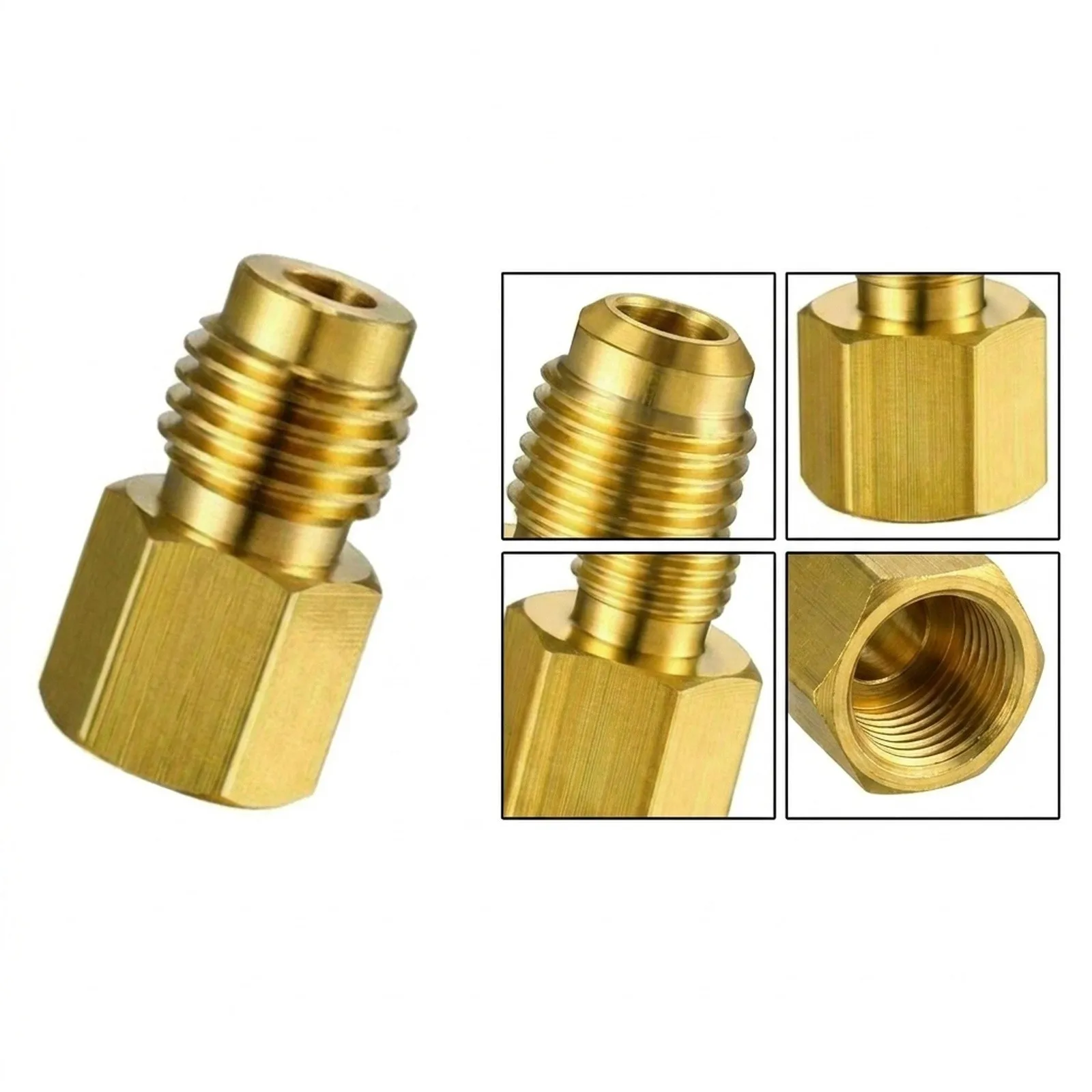 Automotive AC Refrigerant Adapter for R410A Applications with 1/4 For sae and 1/2 Thread Interface Options Automotive