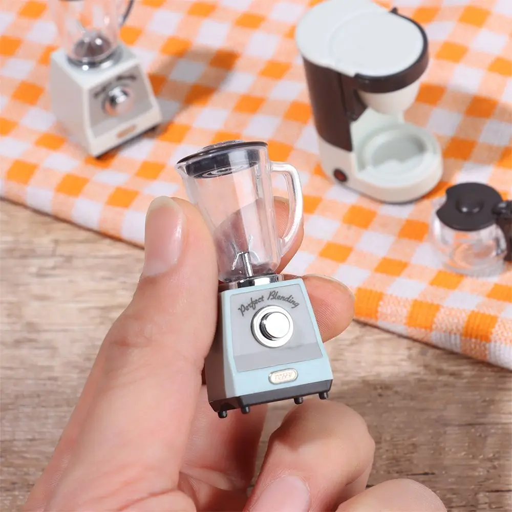 Extractor de jugo de regalo, taza de café, accesorios en miniatura para casa, muebles de cocina, cafetera 1:12 para casa de muñecas