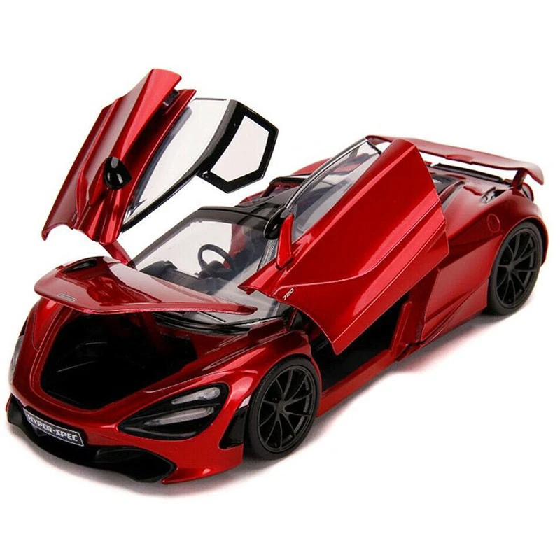 Jada Hyperspec 1:24 McLaren 720S Die-cast Car Red, Model Toys for Kids and Adults Collectibles No Box