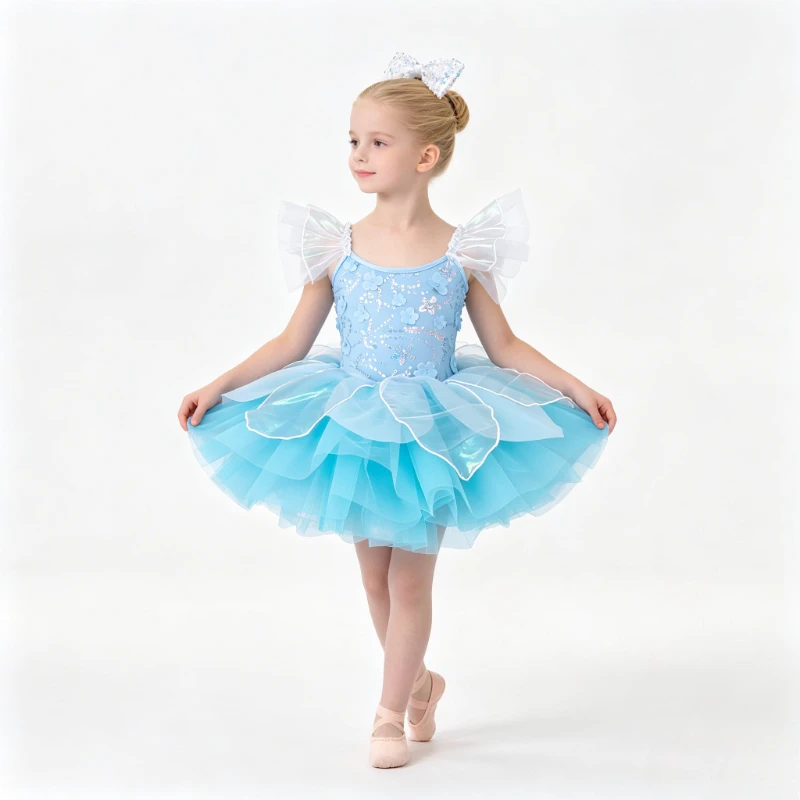 

Kids Clothes Princess Stage Performance Costume Children Clothing Party Elegant Tutu Ballet Leotards for Girls Dress Dance Wear