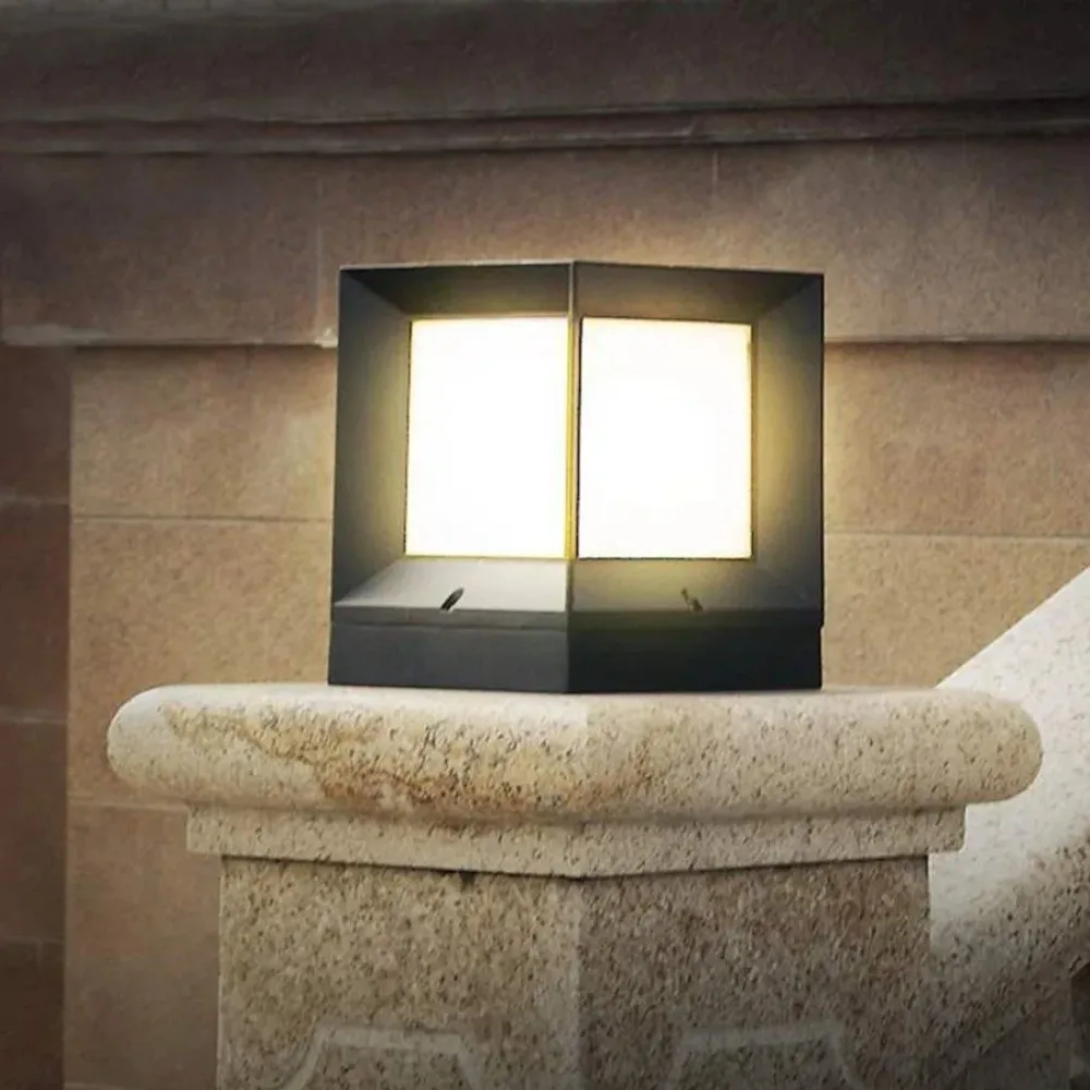 Modern E27 Led Outdoor Post Light Column Pier Enclosure Fixture Pillar Cap Lights IP54 Waterproof 220V Column Lights Yard