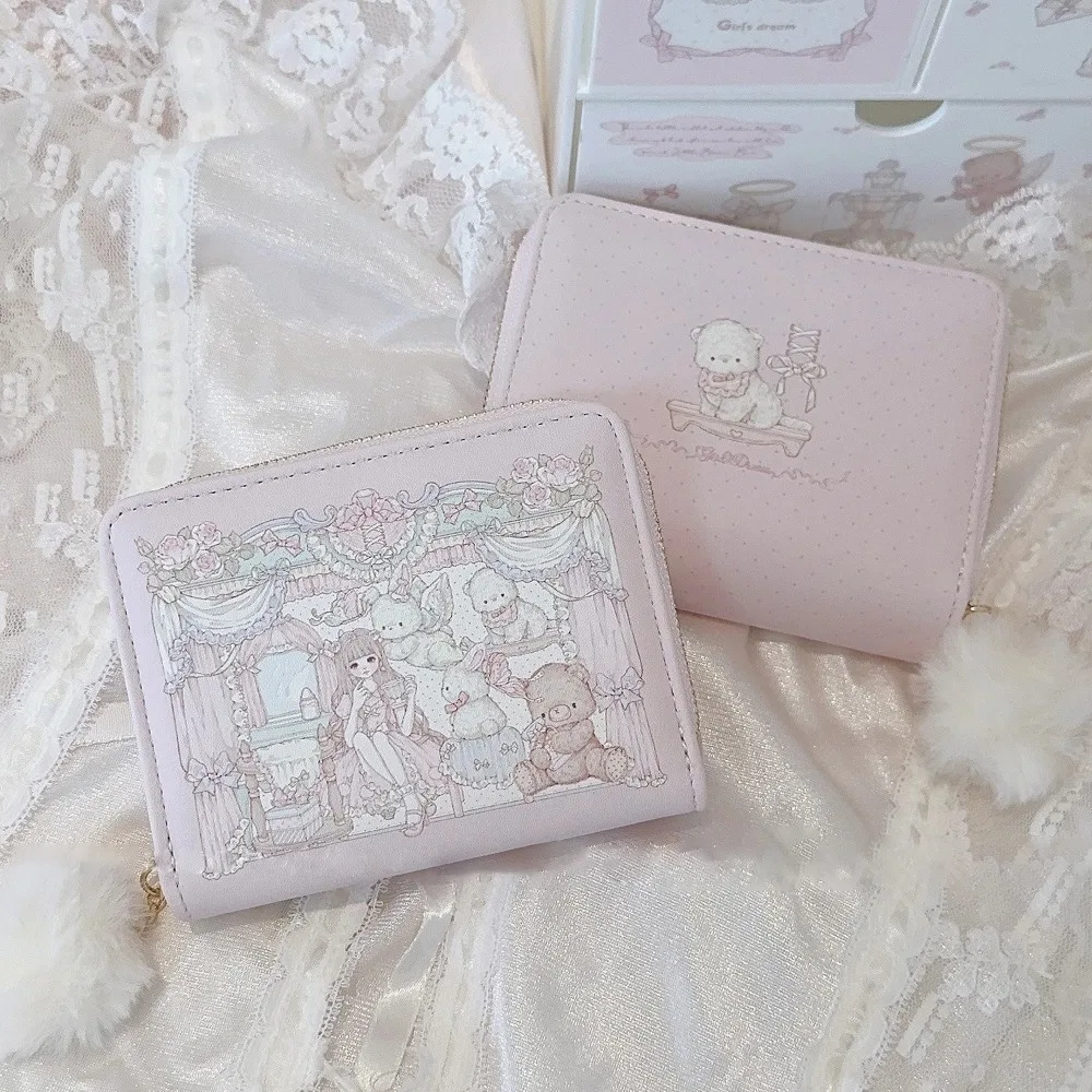 

New PU Leather Coin Purse Cartoon Waterproof Card Wallets Credit Card Holoder Students