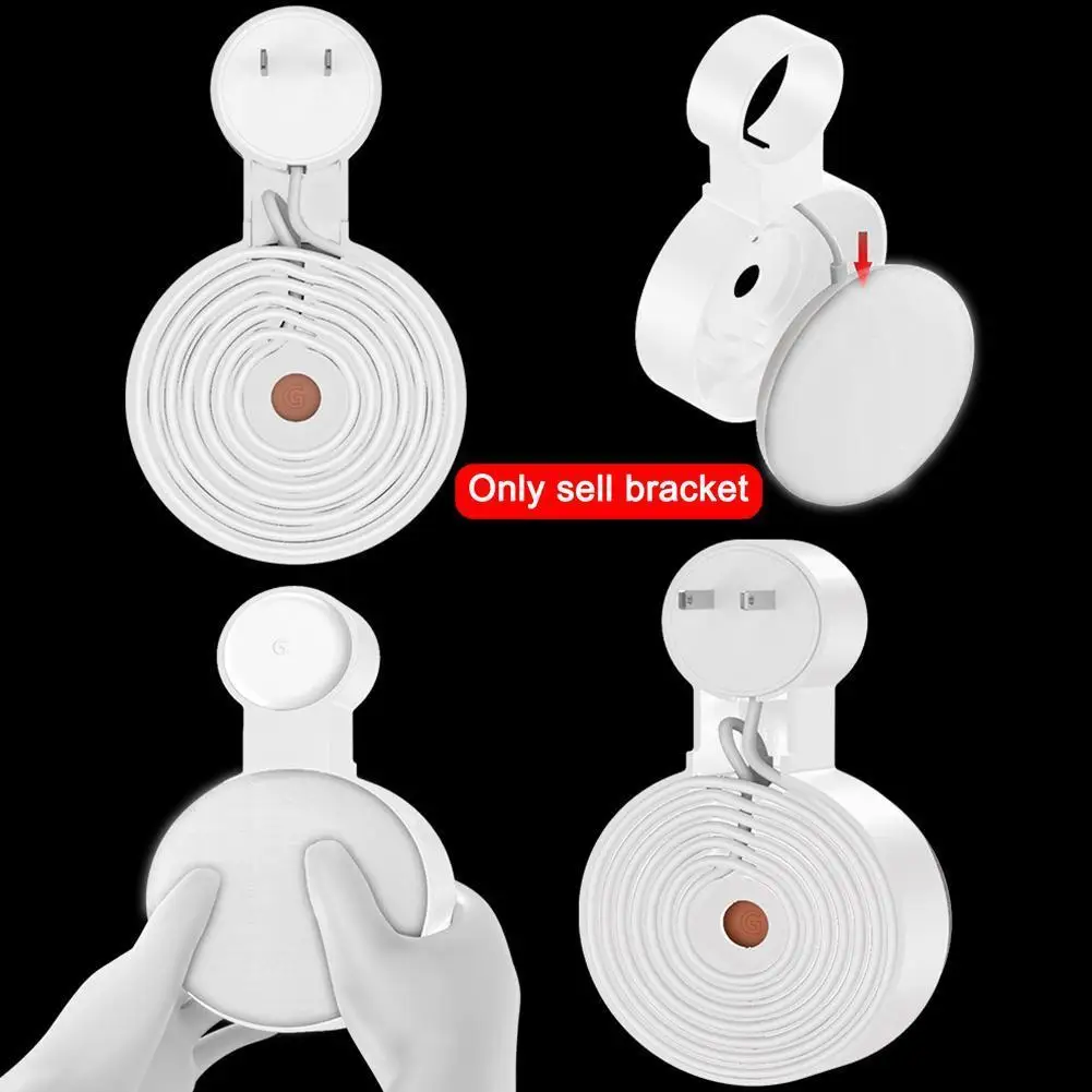 ミニウォールマウントブラケット Google Nest/Home Mini (第 2/第 1 世代) に最適 オーディオウォールマウントストレージブラケット コード管理 ﻿