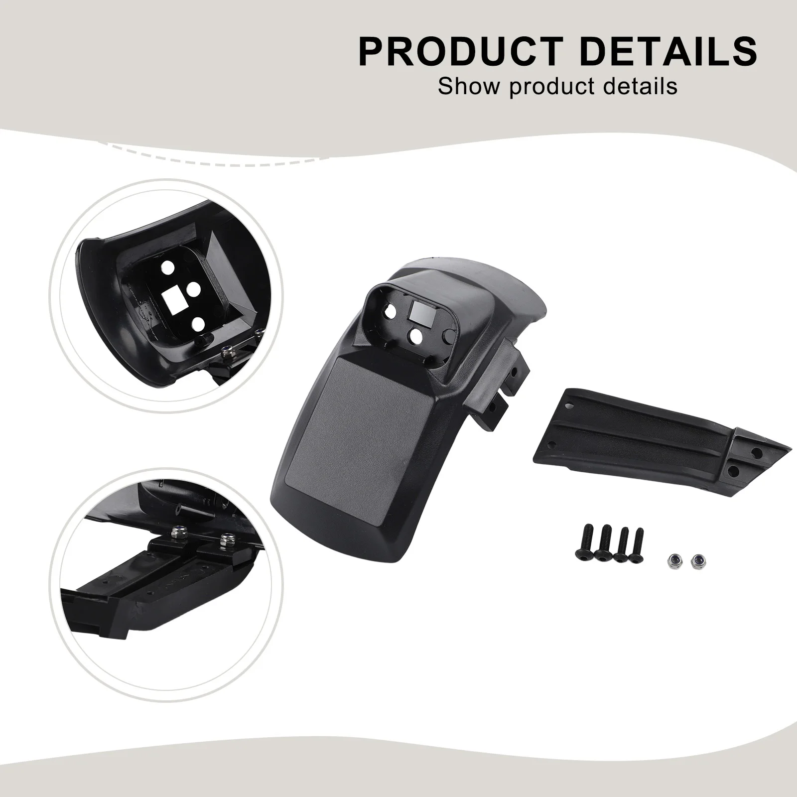 For Kukirin G2 Pro DB 2024 Rear For Assembly Set Including Mudguard Bracket And Hardware For Scooter Rear Wheel Coverage
