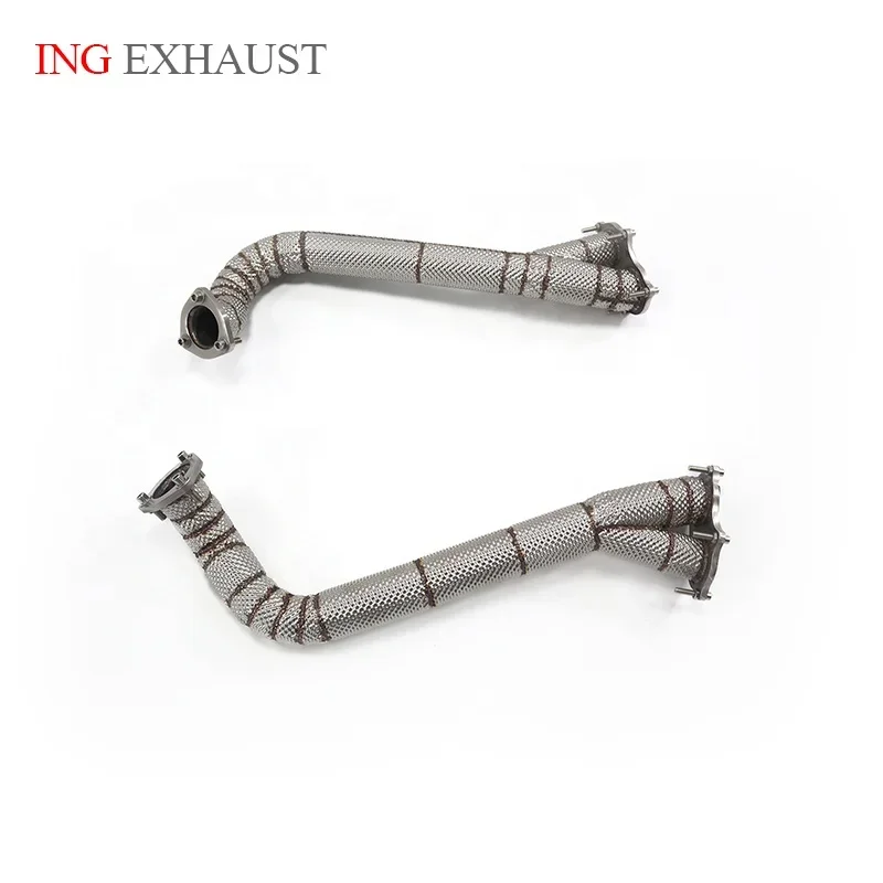 ING High Quality Exhaust Downpipe For Porsche 718 Cayman GTS/ GT4/Spyder 2020-2023 4.0T Exhaust Pipe