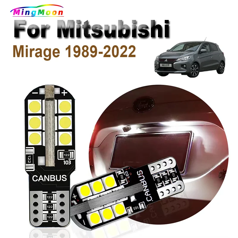2 шт., Автомобильные светодиодные лампы T10 для Mitsubishi Mirage 1989-2016 2017 2018 2019 2020 2021 2022