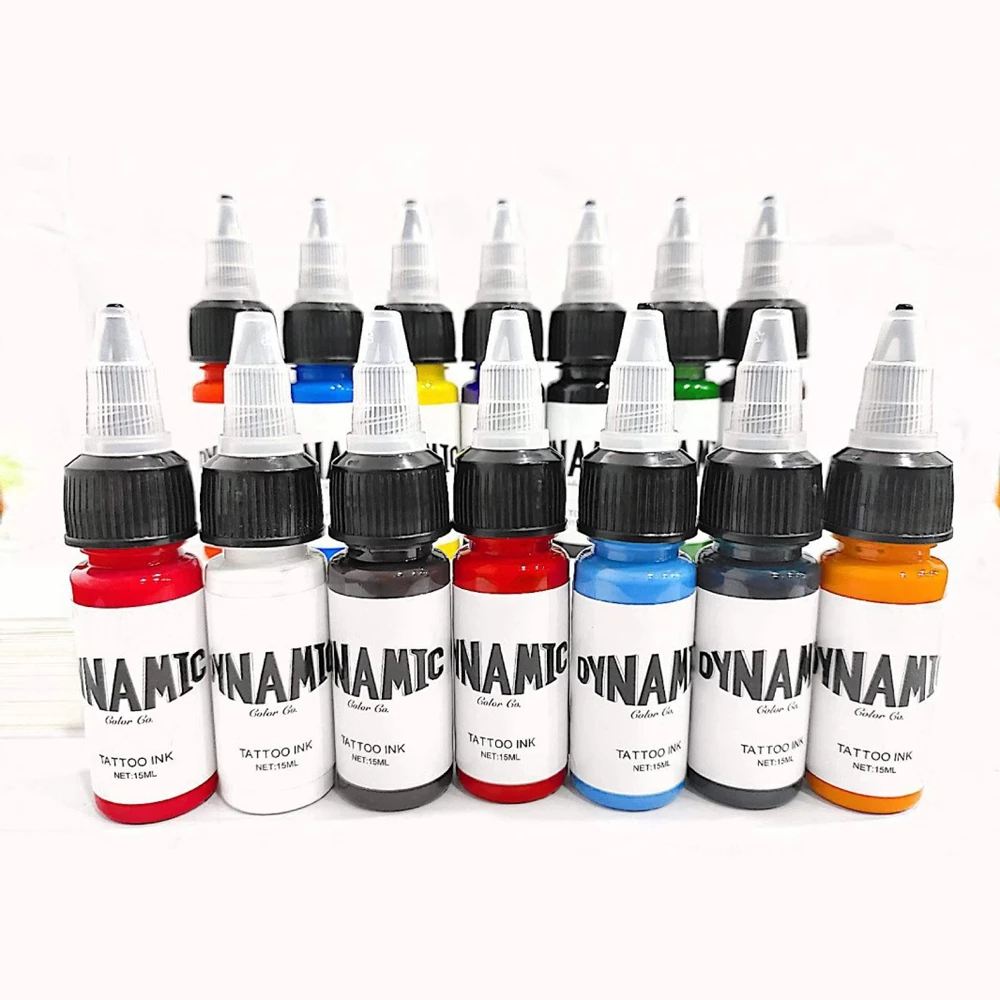 Professional Ink Color Set 14 Colors 15 ml (1/2oz) Vegan-Friendly Pigment Ink Supplies Ink Professional-Quality Inks for Vibrant