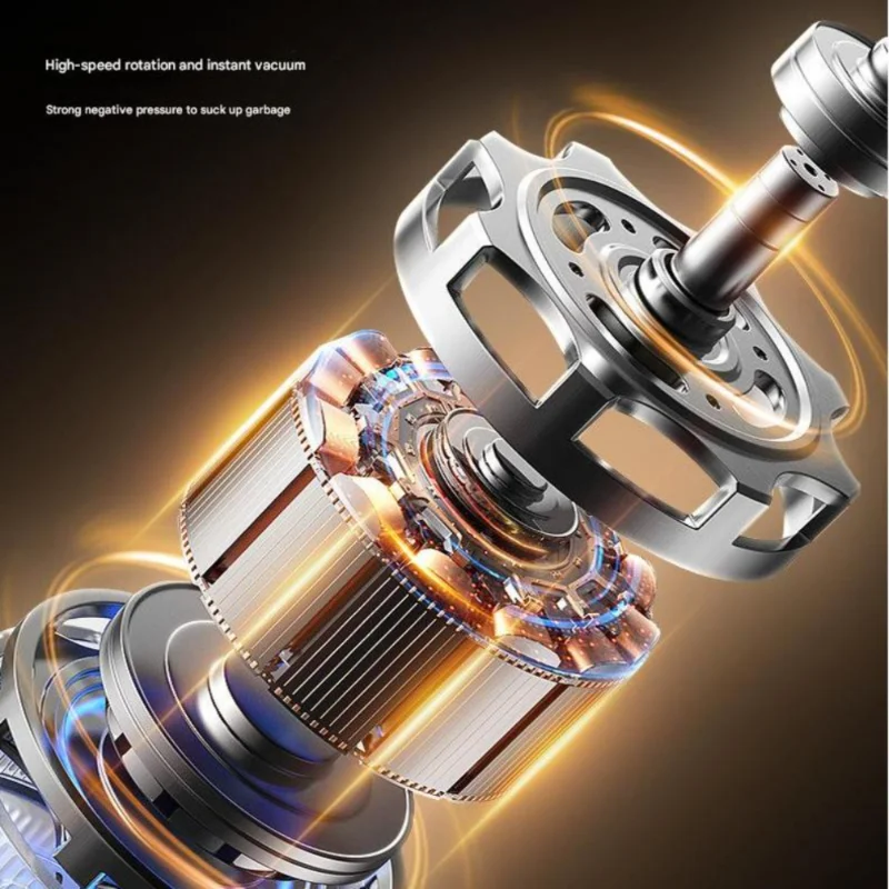 18KPA Cordless Handheld Vacuum Cleaner with Dual Suction & Blow, Rechargeable Mini Dust Collector for Cars, Home, RV, Office, Pe