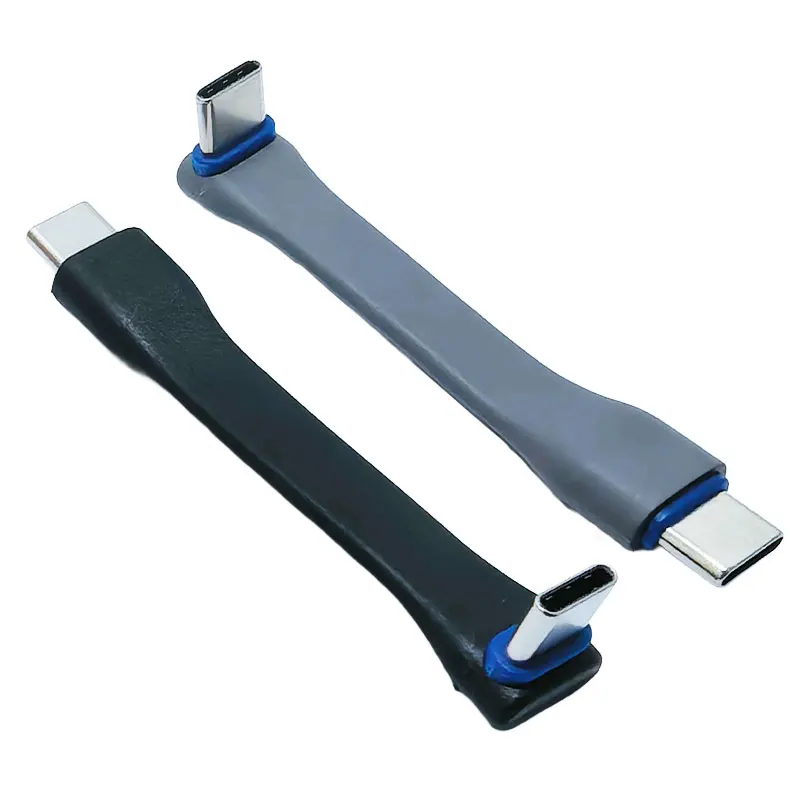 7.5cm USB3.2 20Gbps Thunderbolt 3 Data Cable PD60W 3A Fast Charging USB C to C Cable 4K@60Hz Type-C Cable connector