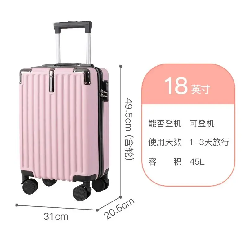 حقيبة سفر للطلاب مقاس 18 بوصة، حقيبة نسائية للعودة إلى المدرسة، حقيبة سفر بعجلات دوارة #6