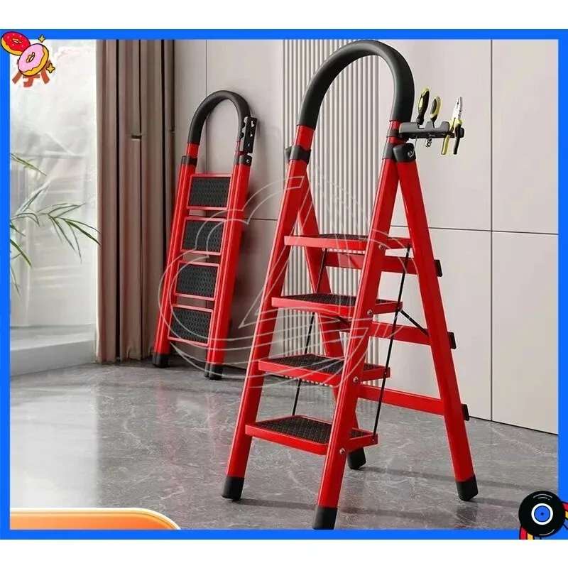 Household Multi-Purpose Folding Telescopic Ladder Thickened Indoor Herringbone Step Ladder
