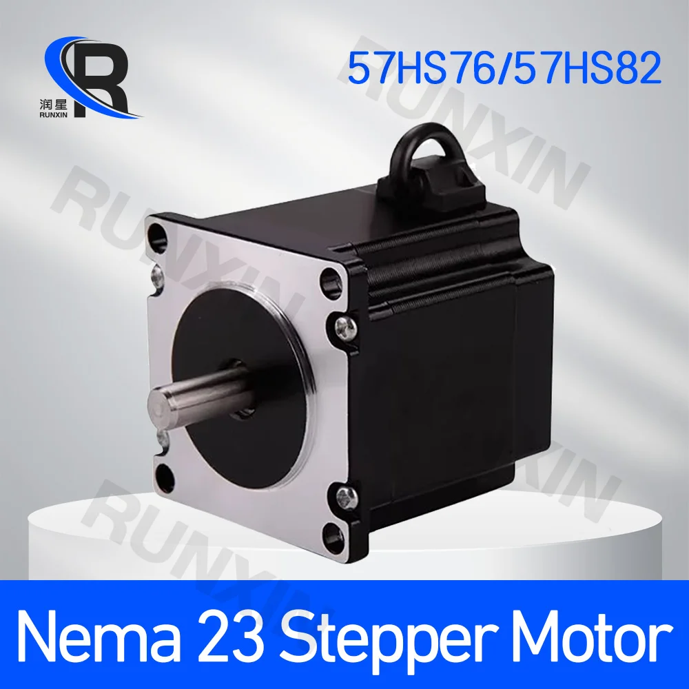 

Nema23 Stepper Motor 4 Wire 57 Stepper Motor 3A Torque 1.8N.m 76mm 82mm 57HS76 57HS82 2 phase For CNC Engraving 3D Printer