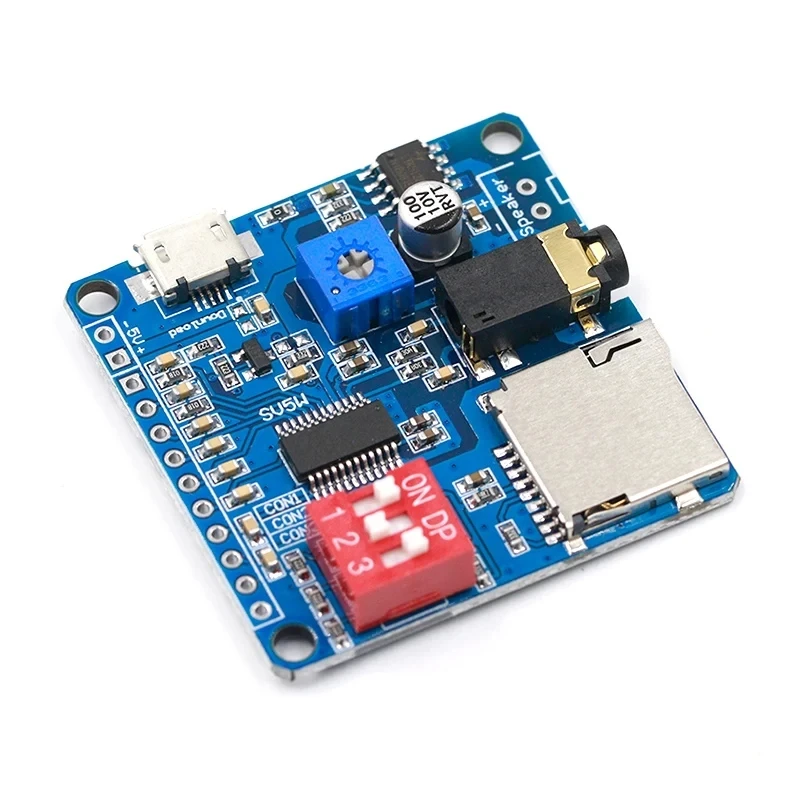 DY-SV5W   Voice Playback Module Board MP3 Music Player 5W MP3 Playback Serial Control SD/TF Card For Arduino DY-SV8F