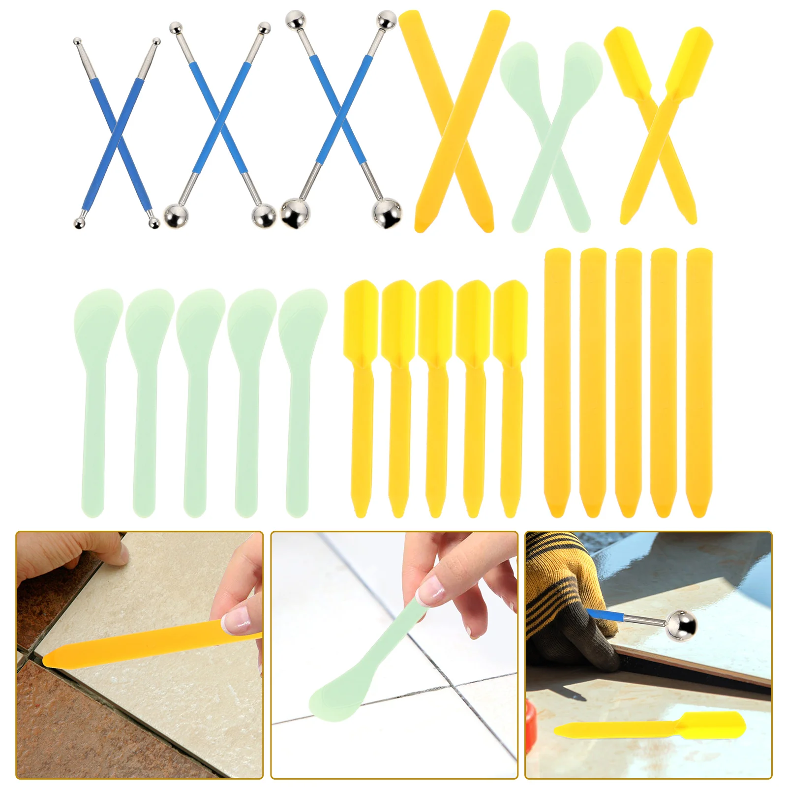 

Tile Grout Coating Tools Ceramic Seam Scraper Floor Joint Repair Sealant Finisher Shovel Glue Remover Caulking Tool Kit Smooth