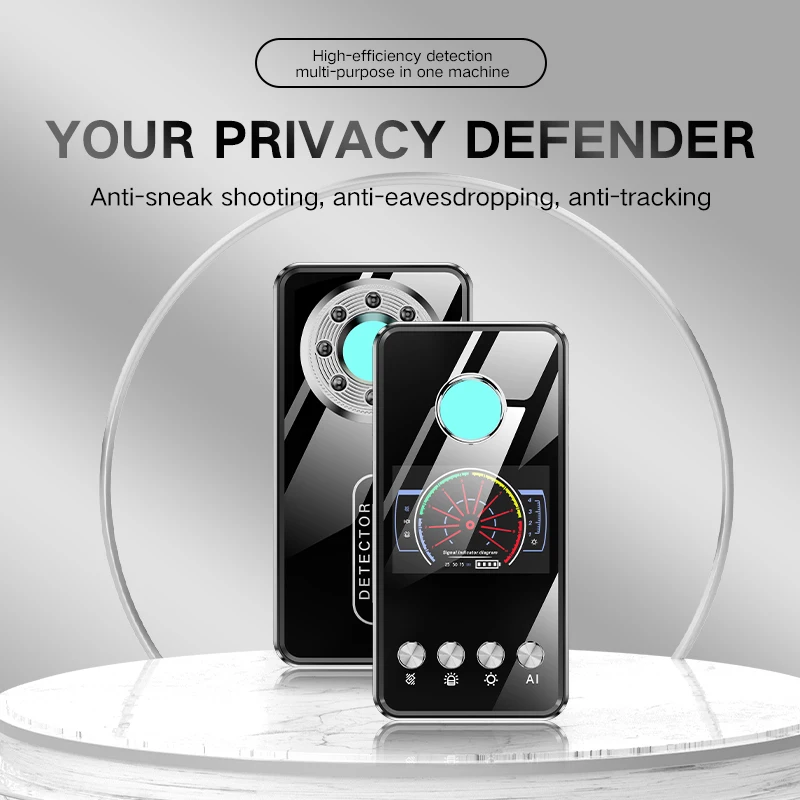 

T2 Anti-Track GPS Finder Detector Laser Infrared Scanner Wireless Signal Bug Detector Anti-Spy Hidden Camera Detector Gadget
