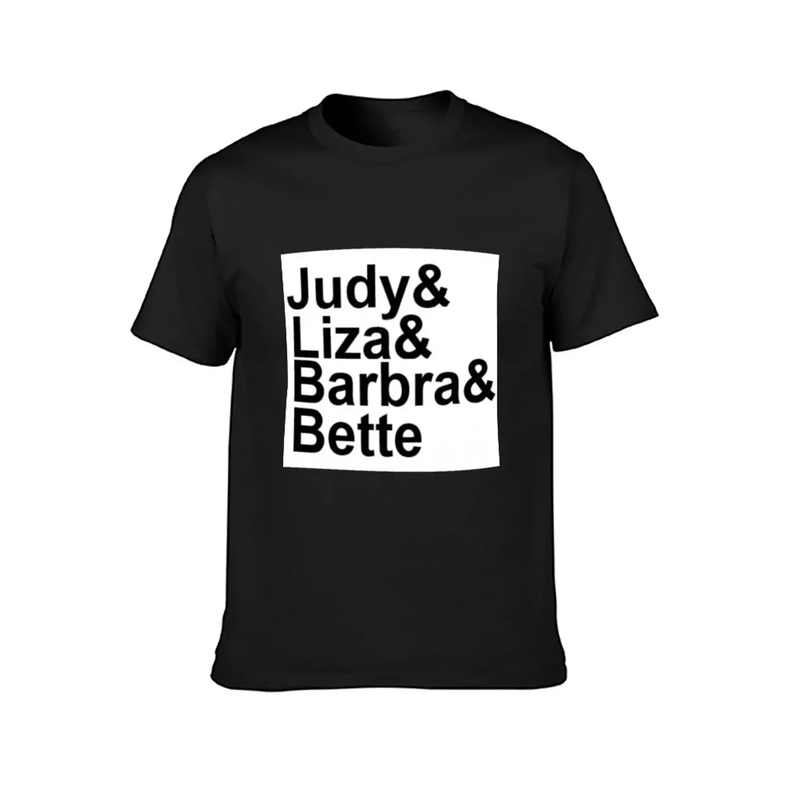 Judy Garland, Liza Minnelli, Barbra Streisand, Bette Midler T-Shirt cheap stuff vintage aesthetic clothes mens champion t shirts