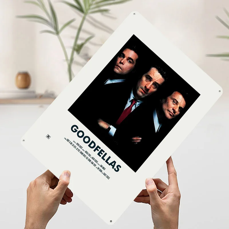 الفيلم البديل المعادن المشارك علامات معدنية جدار الفن الملصقات على جدار ديكور مخصص تين تسجيل للمنزل الديكور رجل الكهف الرجعية