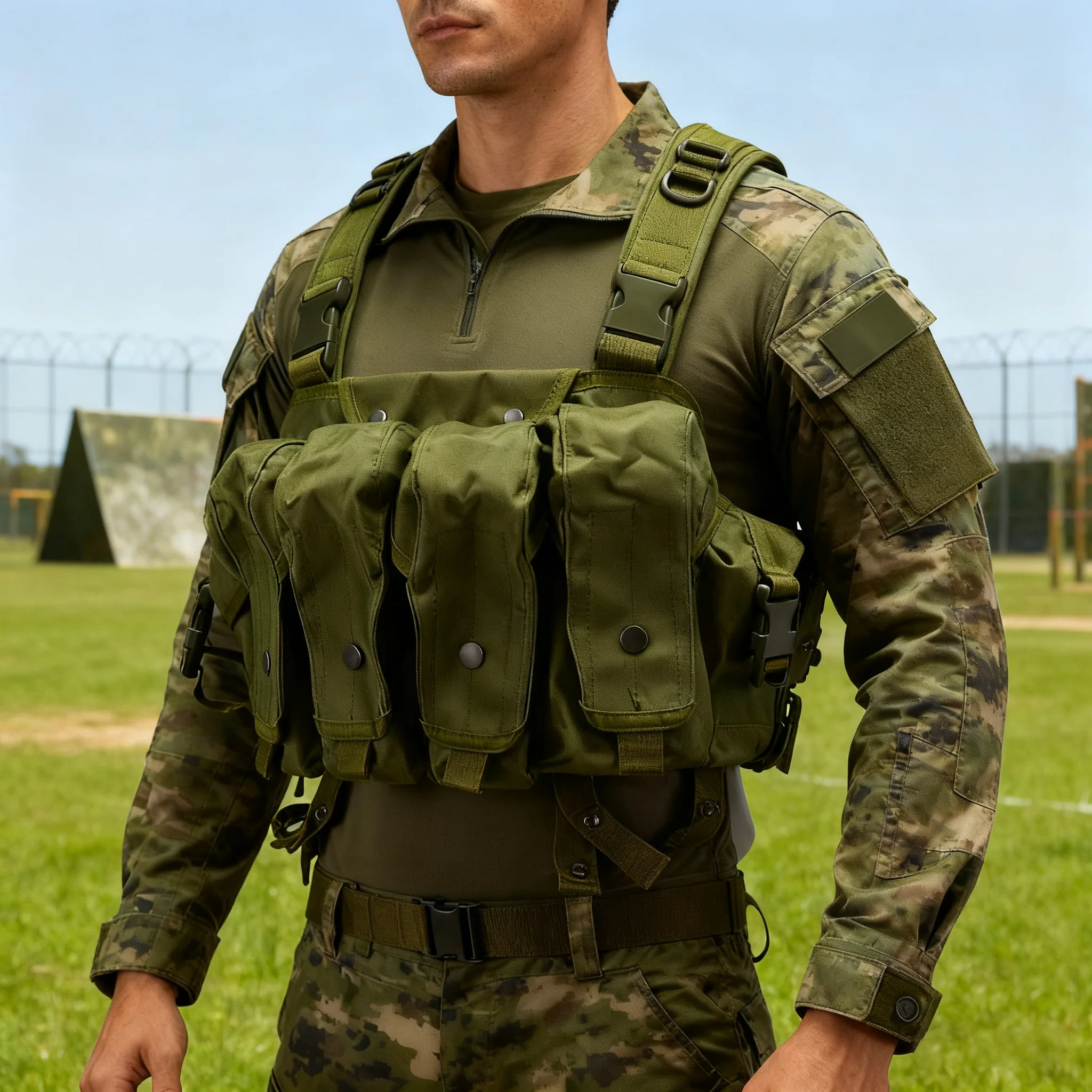 

AK47 Military Tactics Training Vest with Magazine Bag Outdoor CS Combat Airgun Hunting Battle Vest Color Bullet Assaulter