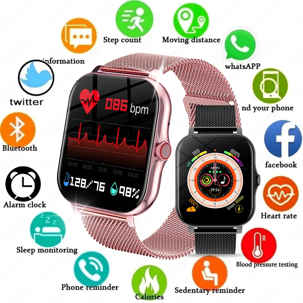 Smart Watch For Men Women Gift For Xiaomi Full Touch Screen Sport Fitness Watch Bluetooth Call Smartwatch Wristwatch New Upgrade