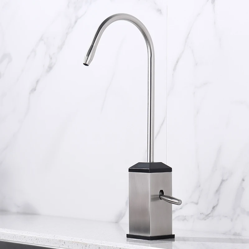 Imagem -03 - Stainless Steel Kitchen Filtered Faucet Direct Drinking Tap Osmose Sistema de Filtragem de Água Sink Tap Preto ou Cinza 304