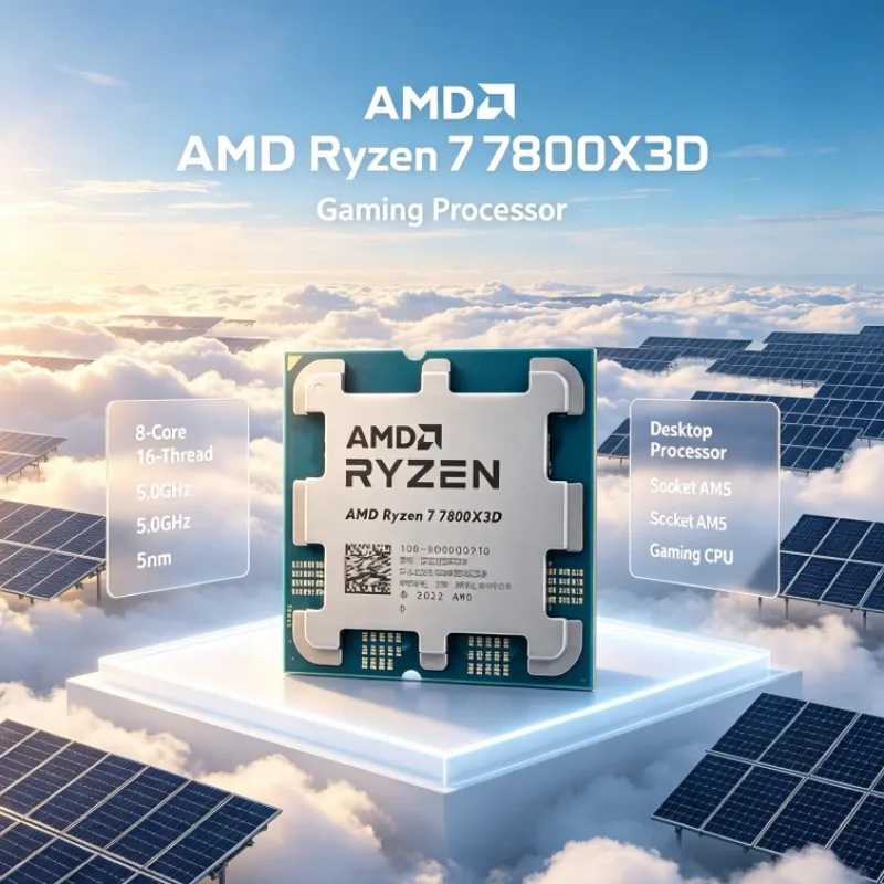 AMD Ryzen 7 7800X3D Desktop Processor 5.0GHz 8 Cores 16 Threads 5nm 96M Cache AM5 100-100000910