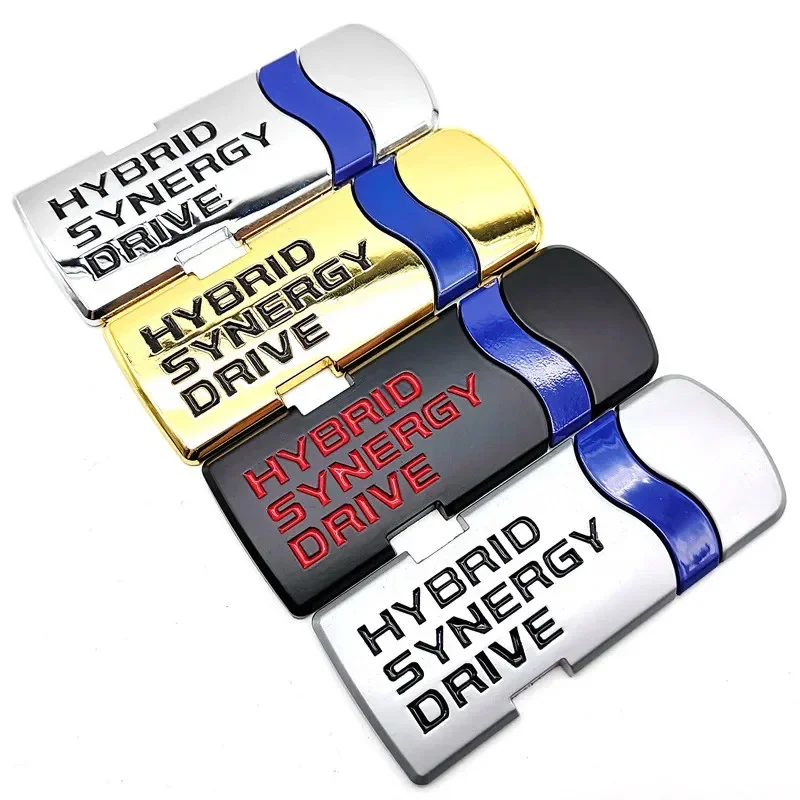 3D Metal Styling Hybrid Synergy Drive Adesivo per auto Emblema Auto Badge Decal per Toyota Prius Camry Crown Auris Rav4 Accessori