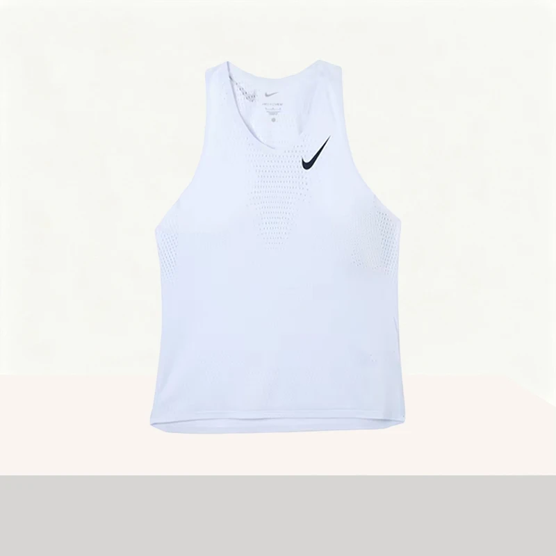 Nike Dri-Fit AeroSwift Round-Neck, Comfortable and Breathable Sleeveless Running Tank Top for Men, Gray FN4232-085
