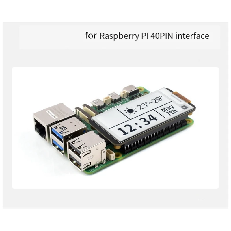 2.13Inch E-Paper HAT For Raspberry Pi E-Ink Display 250X122 Immersion Gold Process SPI Interface HAT Standard-AU32