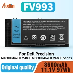 FV993 precyzja bateria do Dell laptopa M4600 M4700 M4800 M6600 M6700 M6700 M6800 seria KJ321 fj4w R7PND J5CG3 1 c75x PG6RC 451-11742