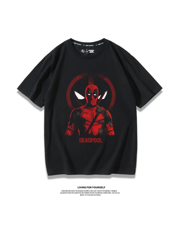 

Marvel Deadpool 3 Joint-Release Movie Summer Pure Cotton Short-Sleeved and Long-Sleeved Men's T-Shirt
