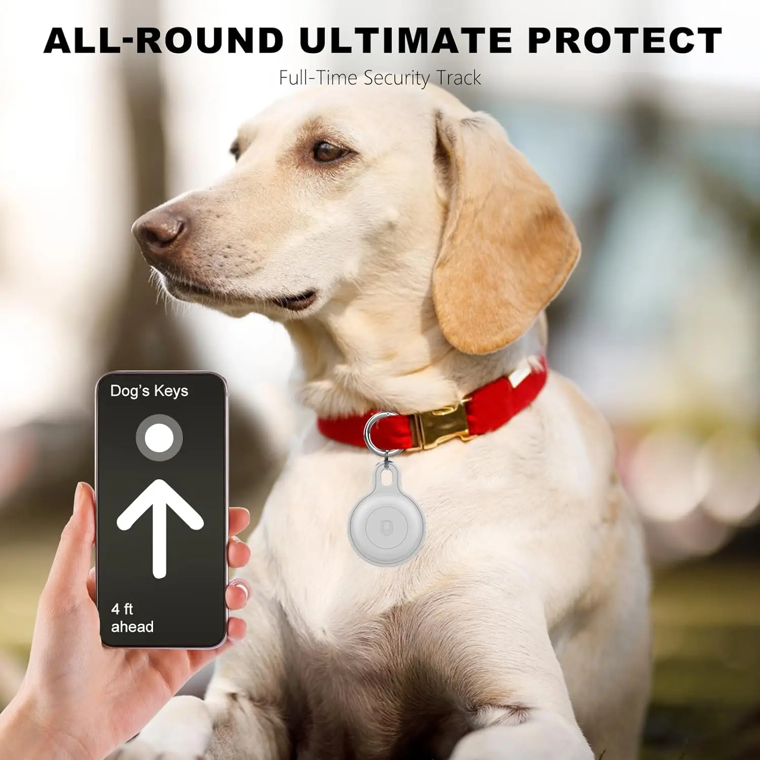 Pet Mini GPS Tracker with Waterproof Protective Case Only Support iOS Find My APP Smart Locator Dog Cat Tag Key Finder Locator