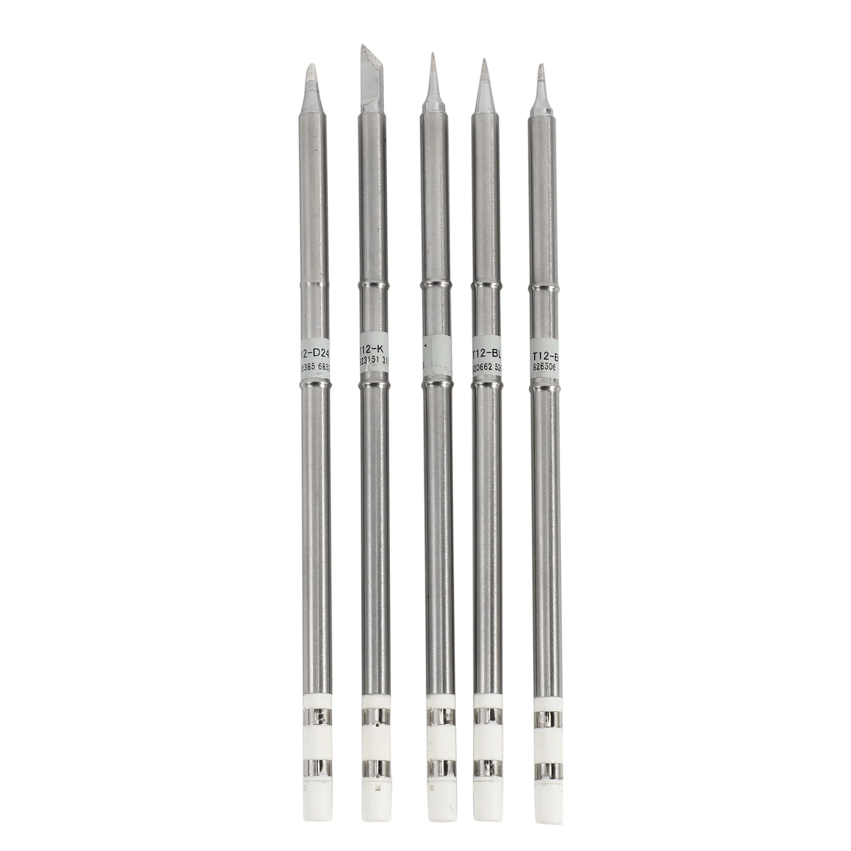 AEE8-5 Pcs T12 Series Solder Iron Tips For Hakko FX951 BAKON 950D Soldering Station