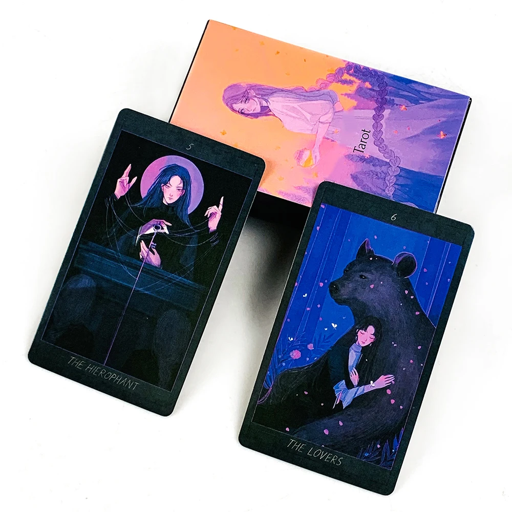 

Новая колода карт Таро, 78 изысканных карт Таро с мистическими иллюстрациями, прочные и портативные, идеально подходят для духовного наставления и коллекционеров.