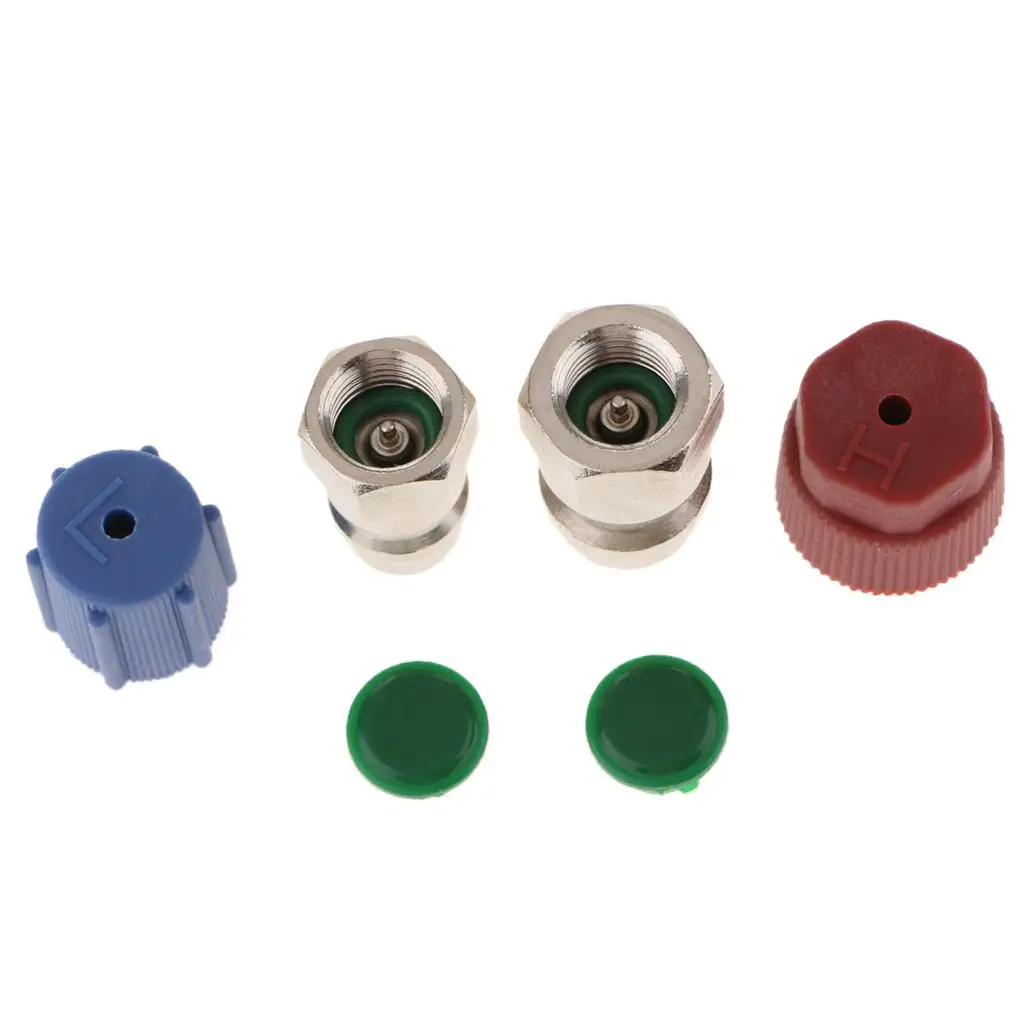 

2 Pieces Charging Port Adapters High Low Retrofit R12 R22 to R134a