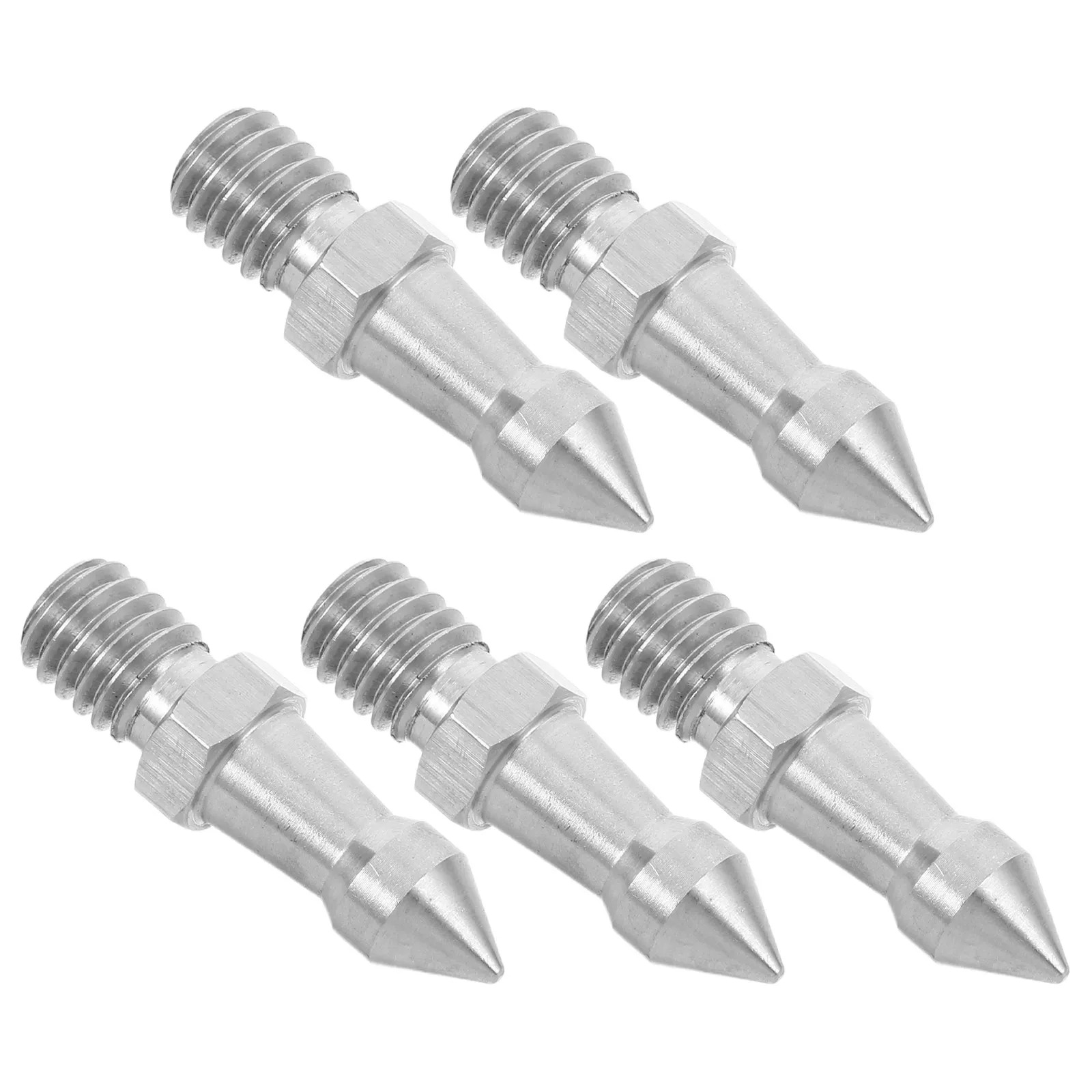 5Pcs Tripod Leg Tips Spike Stainless Steel Threaded Camera Tripod Feet Anti Slip Replacement Spikes Outdoor Use