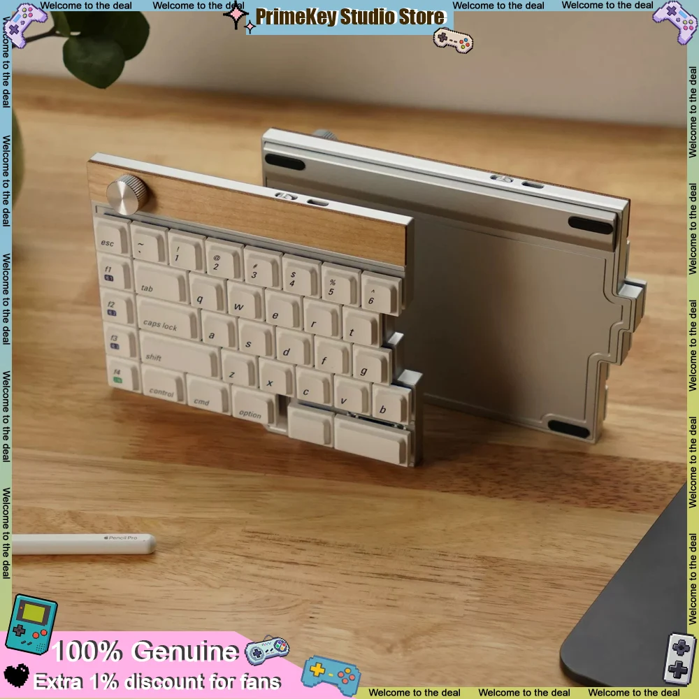 Teclado Jiffy75 Split Personalizado de Perfil Baixo, Tri-modo, Com Fio e Bluetooth, Layout de 75 Teclas, Ergonômico, JZF HUB, Teclado para Jogos e Esc