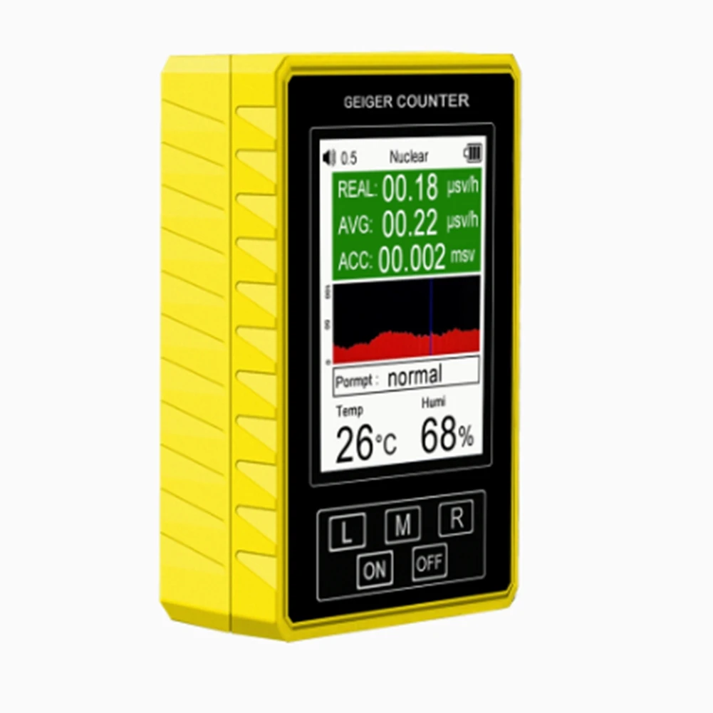 XR3 Pro Digital Nuclear Radiation Detector Geiger Counter Semi-Functional Dosimeter EMF Meter βγ X-Ray Beta Gamma Tester