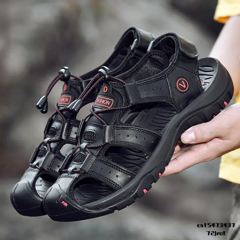 Outdoor Sandals Summer Non-slip Lightweight Walking Hiking Shoes Men Breathable Beach Wading Shoes Training Sneakers Size 38-48
