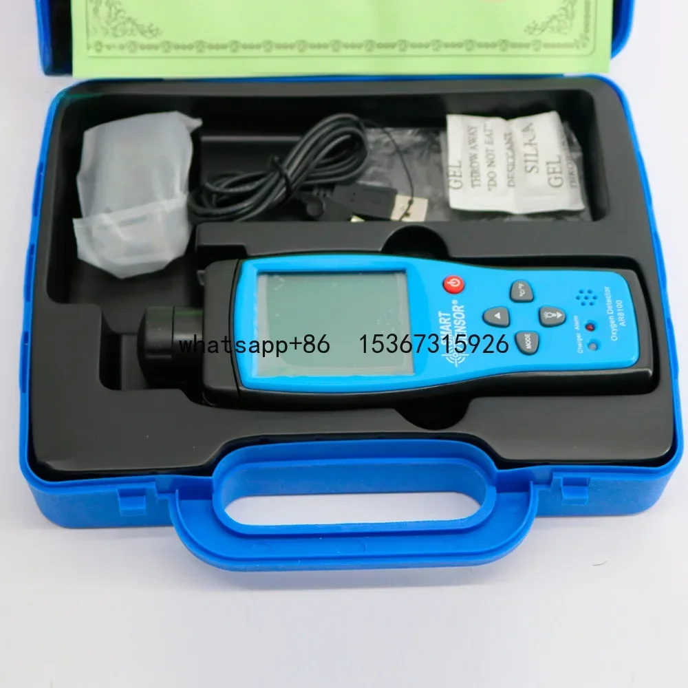 Smart sensor AR8100 Oxygen Gas Analyzers Air Gas Detectors O2 Concentration Detector Range 0~25%