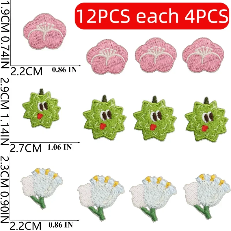 Football and Panda 10/12PCS Wholesale Set of Decorative Patches Computer Embroidery Stamp Rainbow Lots of Ironing Patches