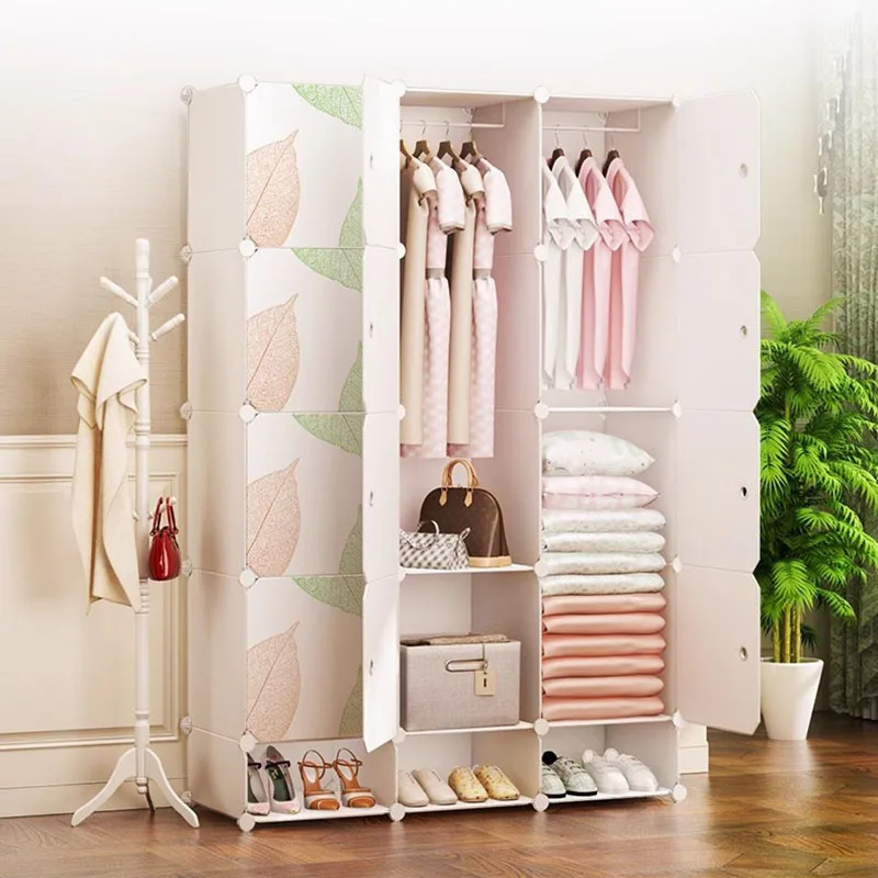 Makeup Cube Closet Doll Modern Minimalist Nordic Modular Shelves Door Simple Drawers Wardrobe Drawers Armario Furniture For Room