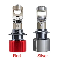 LED H4 H7 Headlight Projector Lens Bi-LED High Beam Low Beam H11 H8 H9 9005 9006 HB3 HB4 9012 6000K Mini Auto LED Bulb 28000LM