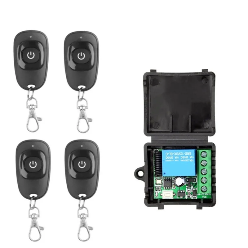 A55T 433 Mhz DC 12V 10A Universal Relay Receiver For Gate Remote Control Switch For LED Garage Door