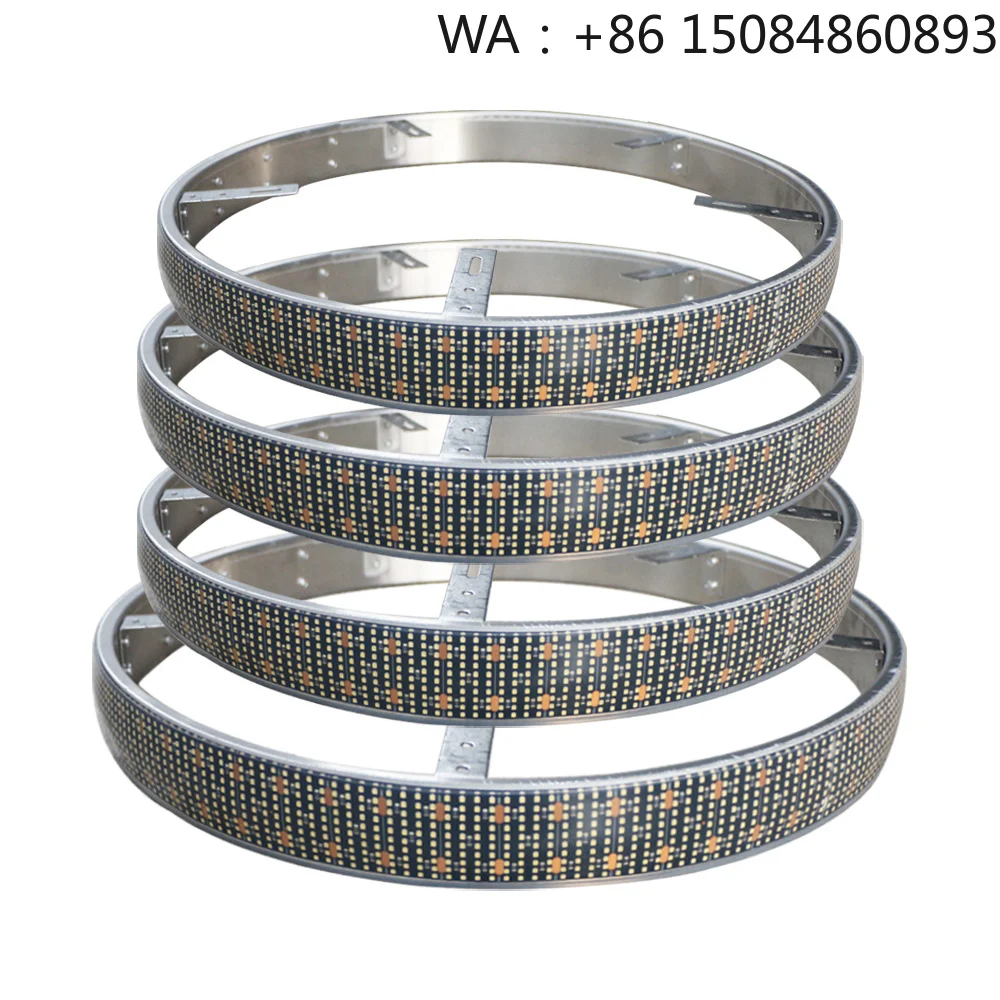 DC12V Pure White LED Wheel Rim Light Kit 10 Row 20 Row High Brightness Tyre Ring Lamp For Truck Exterior Modification