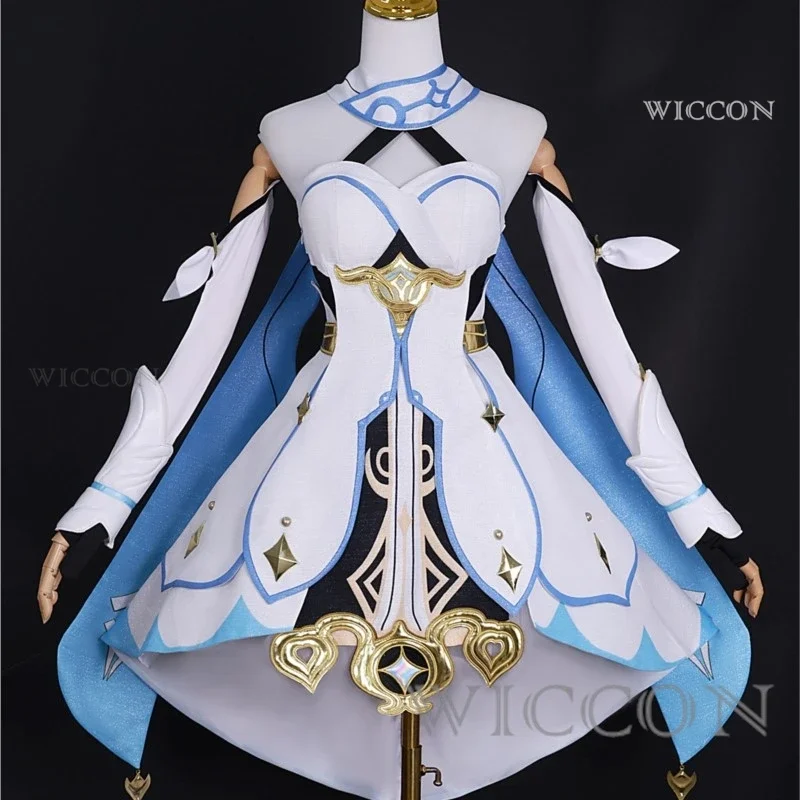 Traveler Lumine Cosplay Game Genshin Impact Cosplay Costume di alta qualità Genshin Impact Traveler Lumine parrucca scarpa Suit Halloween