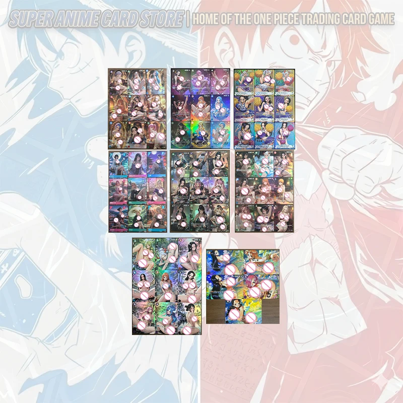Japanese Anime ONE PIECE Homemade Cards Kalifa Vinsmoke Reiju Perona Nico Robin Nefertari D Vivi Shirahoshi Collectible Cards